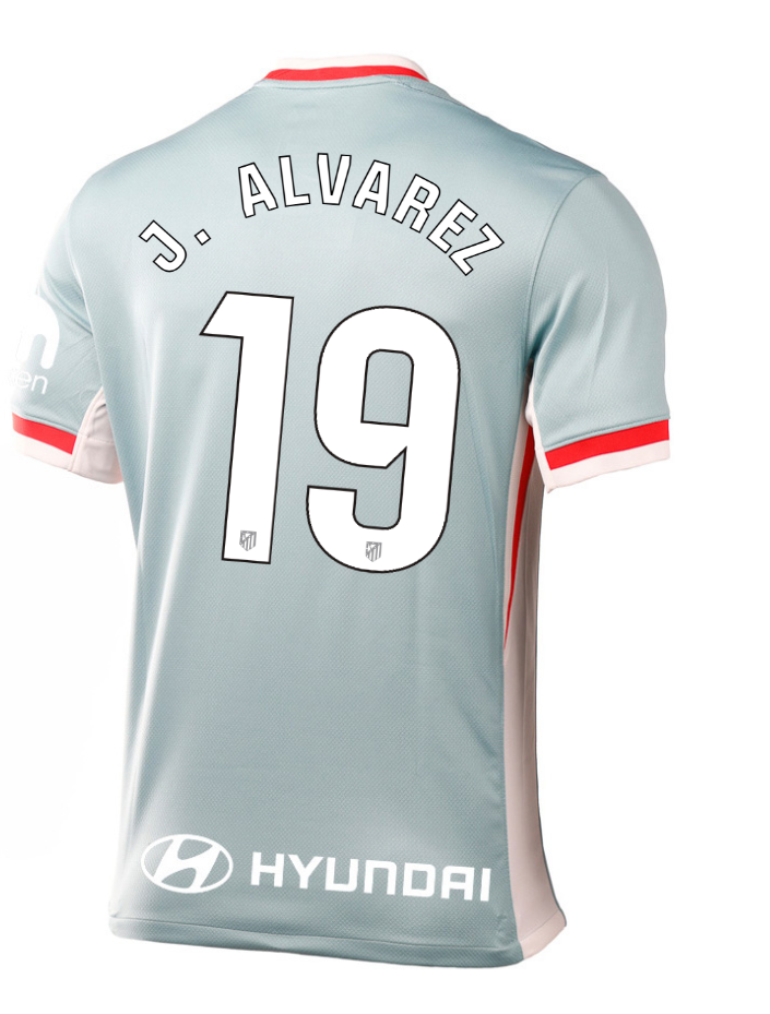 Atletico Madrid Away J. ALVAREZ 19 Laliga Jersey 24-25