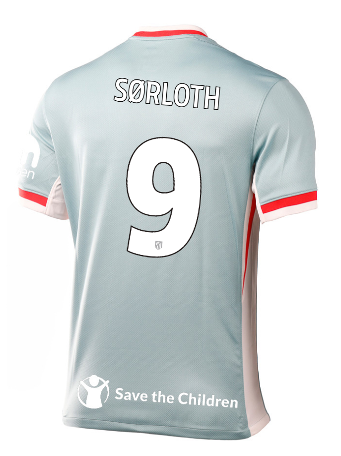 Atletico Madrid Away SØRLOTH 9 Champions League Jersey 24-25