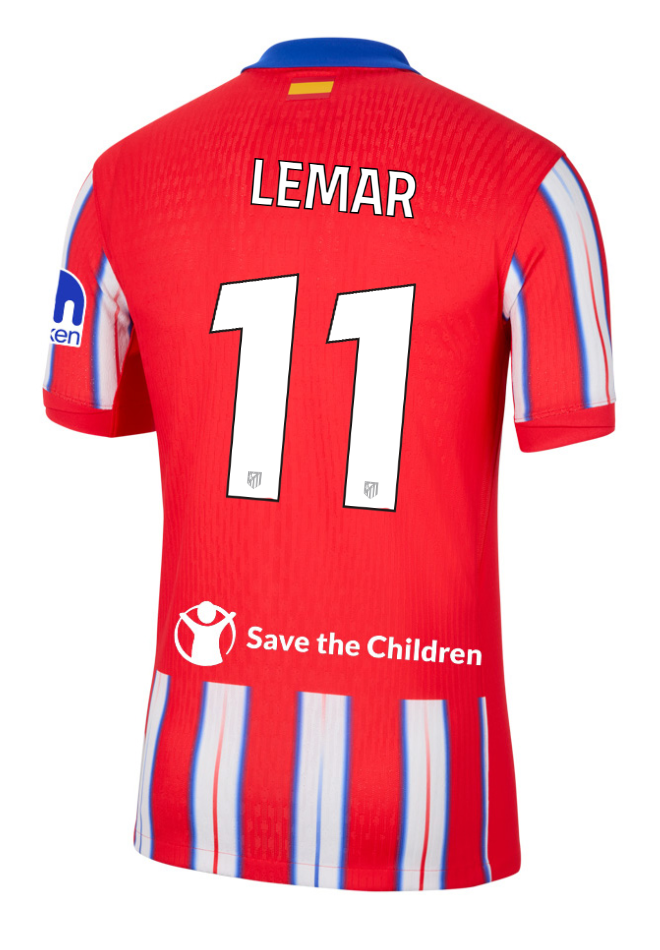 Atletico Madrid Home LEMAR 11 Champions League Jersey 24-25