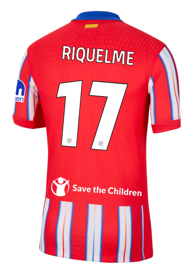 Atletico Madrid Home RIQUELME 17 Champions League Jersey 24-25