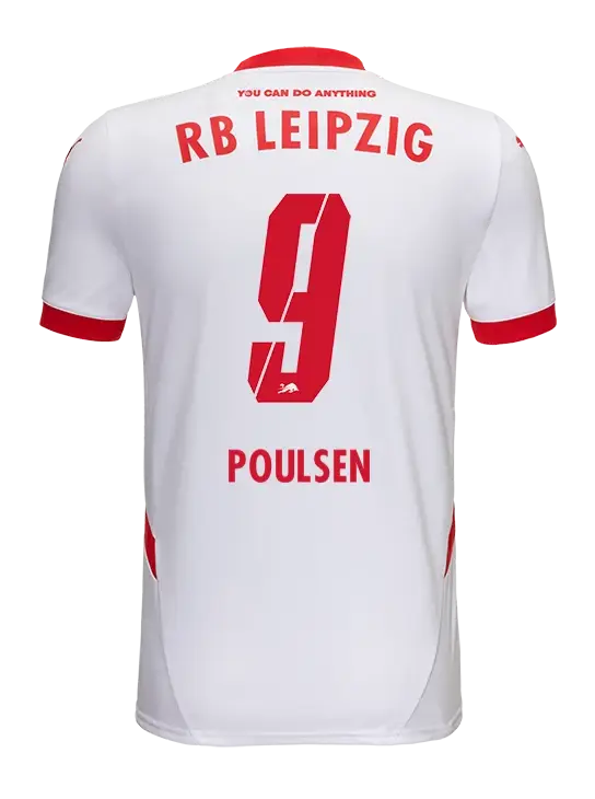 RB Leipzig Home POULSEN 9 Jersey 24-25