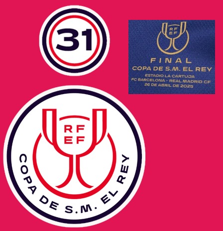 Barcelona Copa Del Rey Final Jersey 24-25 Patch