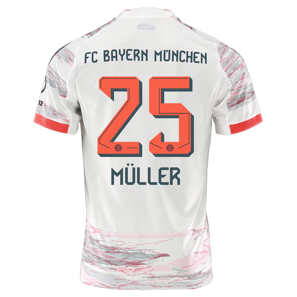 25-26 Bayern Munich FC Away MÜLLER 25 Jersey