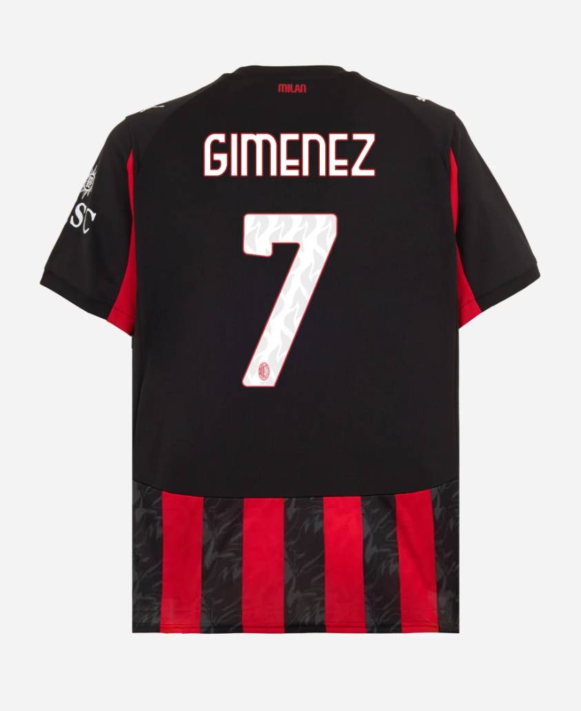AC Milan Home GIMENEZ 7 Jersey 25-26