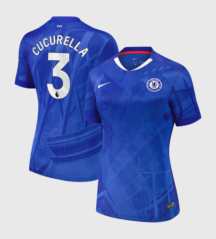 Chelsea Home CUCURELLA 3 Women Jersey 25-26