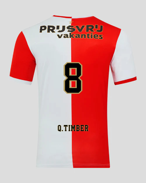 Feyenoord Home Q.TIMBER 8 Jersey 25-26