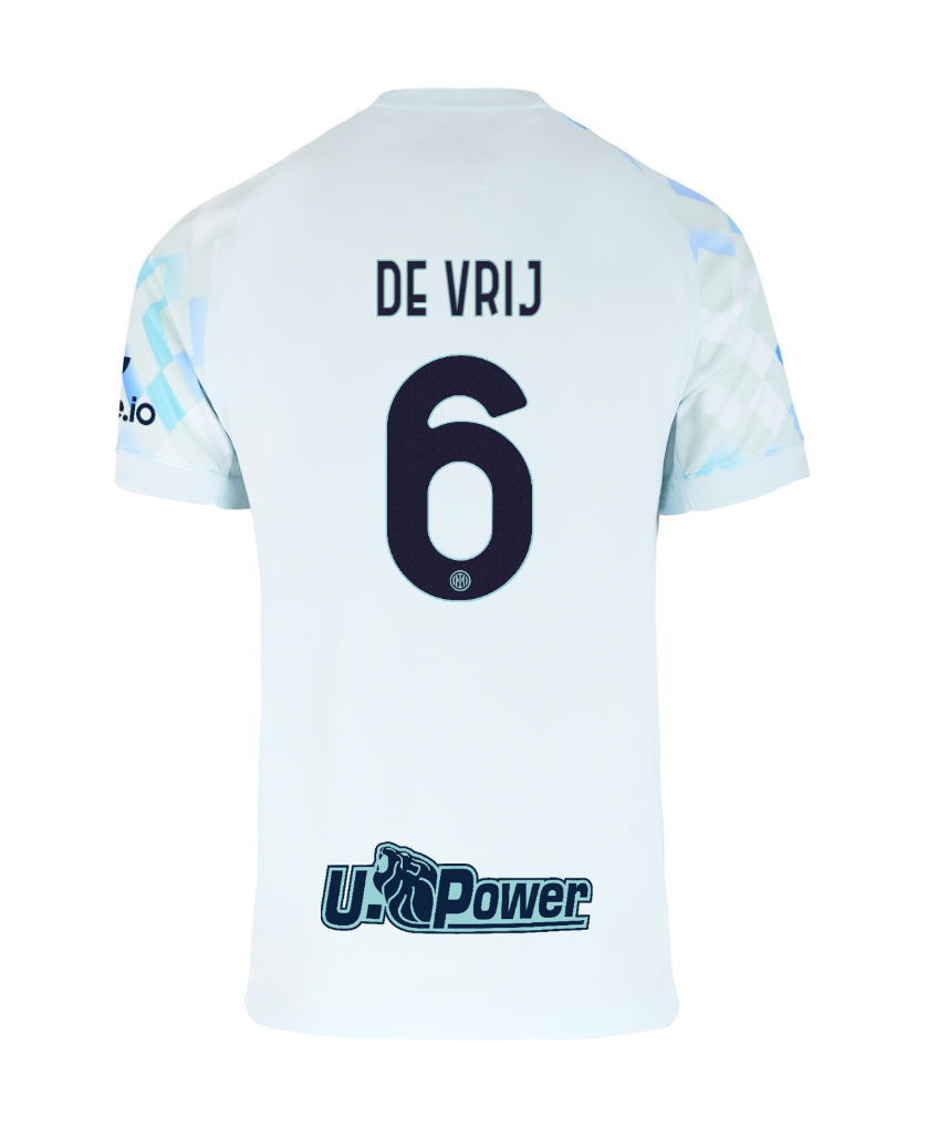 Inter Milan Away DE VRIJ 6 Jersey 25-26