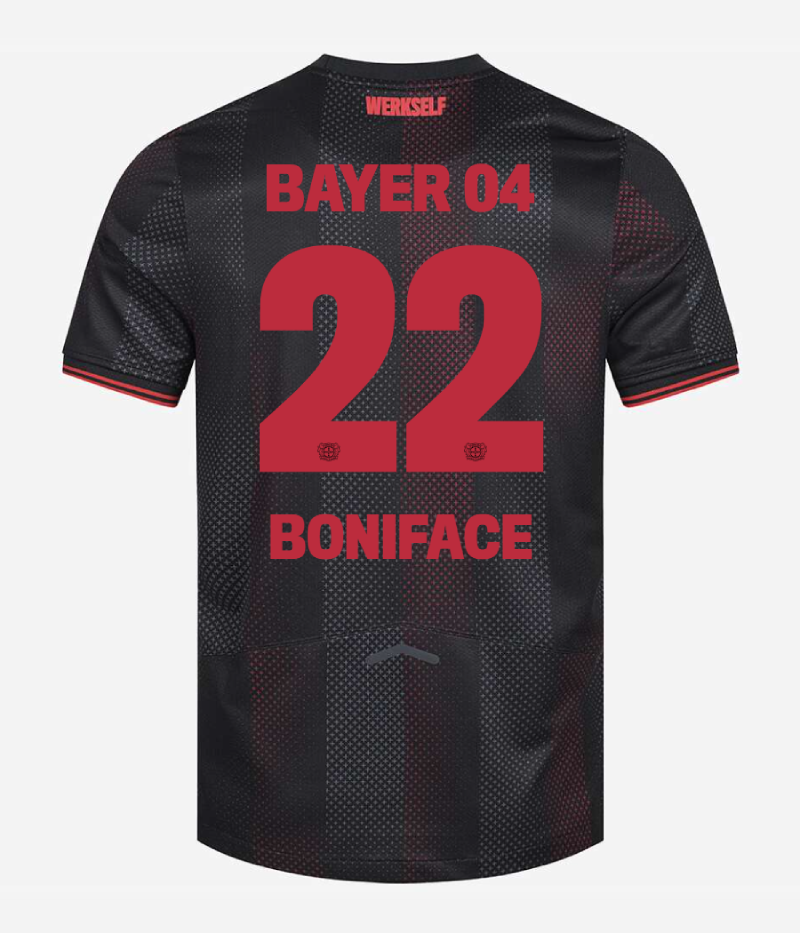 Bayer 04 Leverkusen Home BONIFACE 22 Jersey 25-26