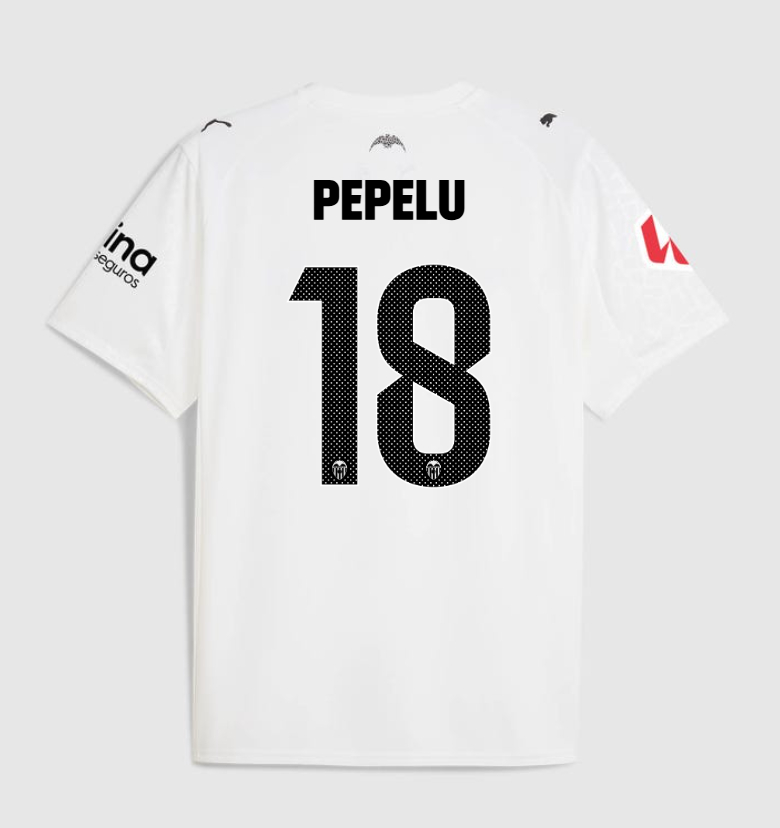 Valencia CF Home PEPELU 18 Jersey 25-26