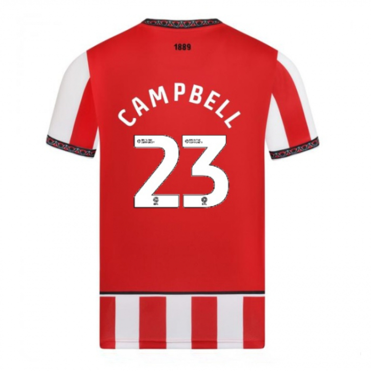 Sheffield United Home CAMPBELL 23 Jersey 25-26
