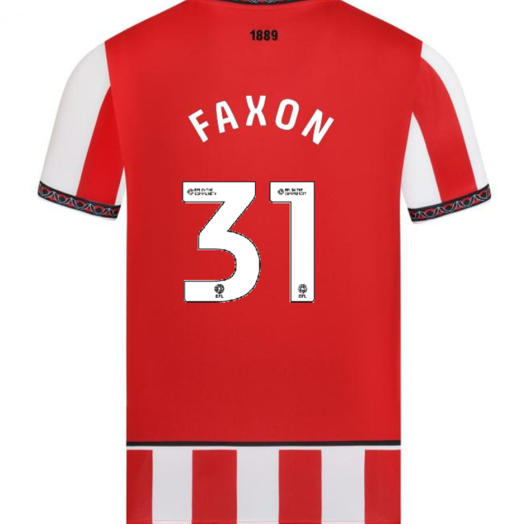 Sheffield United Home FAXON 31 Jersey 25-26