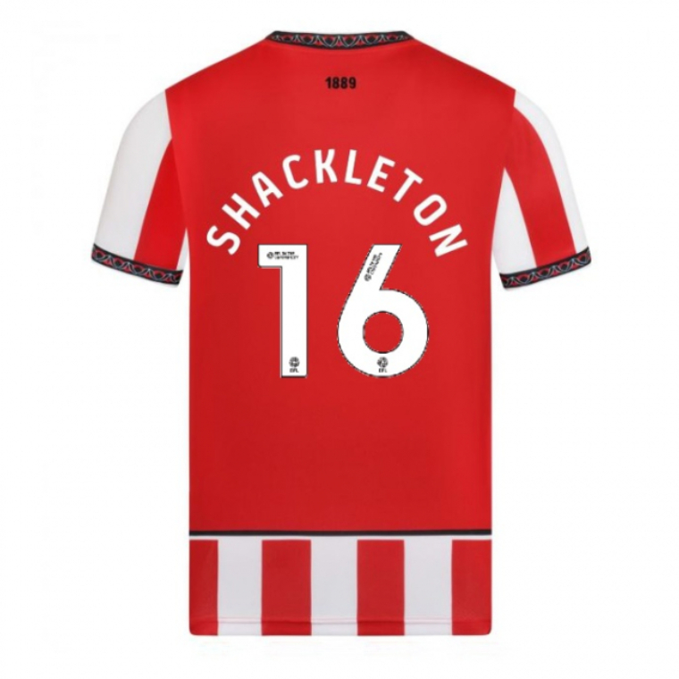 Sheffield United Home SHACKLETON 16 Jersey 25-26