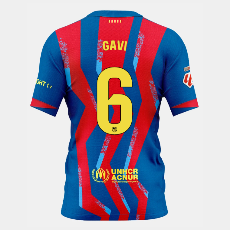Barcelona El Clásico GAVI 6 Fourth Kit 25-26