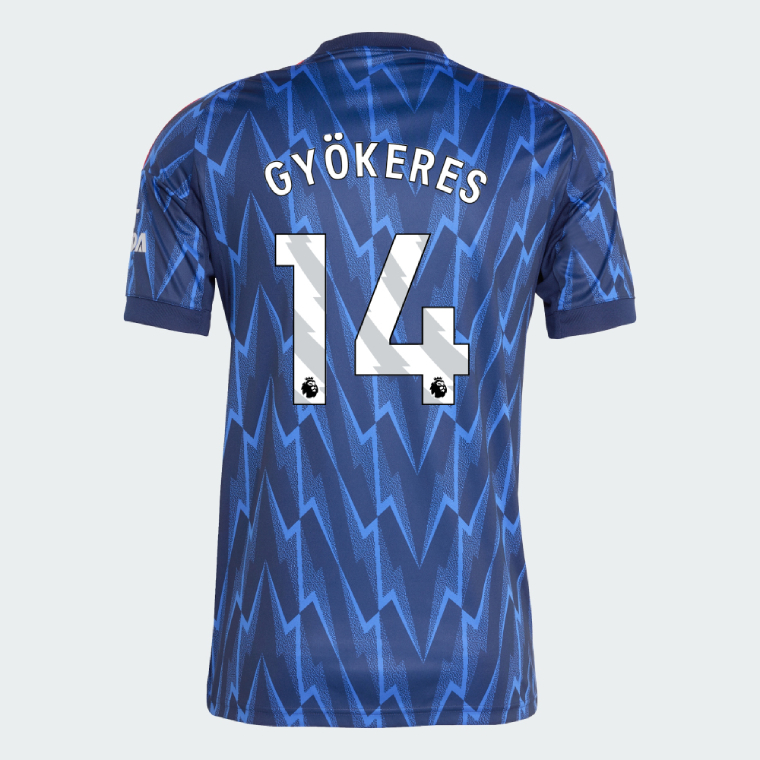 Arsenal Away GYÖKERES 14 Jersey 25-26