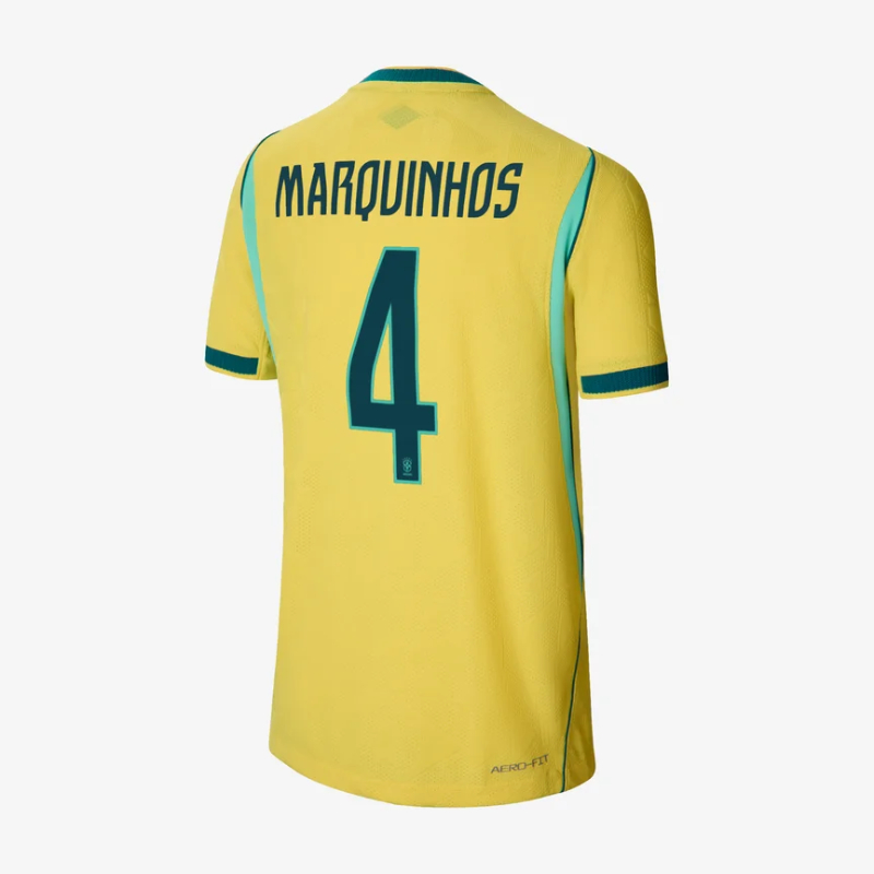 Brazil Home MARQUINHOS 4 Jersey 2026 (Player Version)