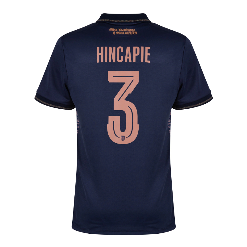 Ecuador Away HINCAPIE 3 Jersey 2026