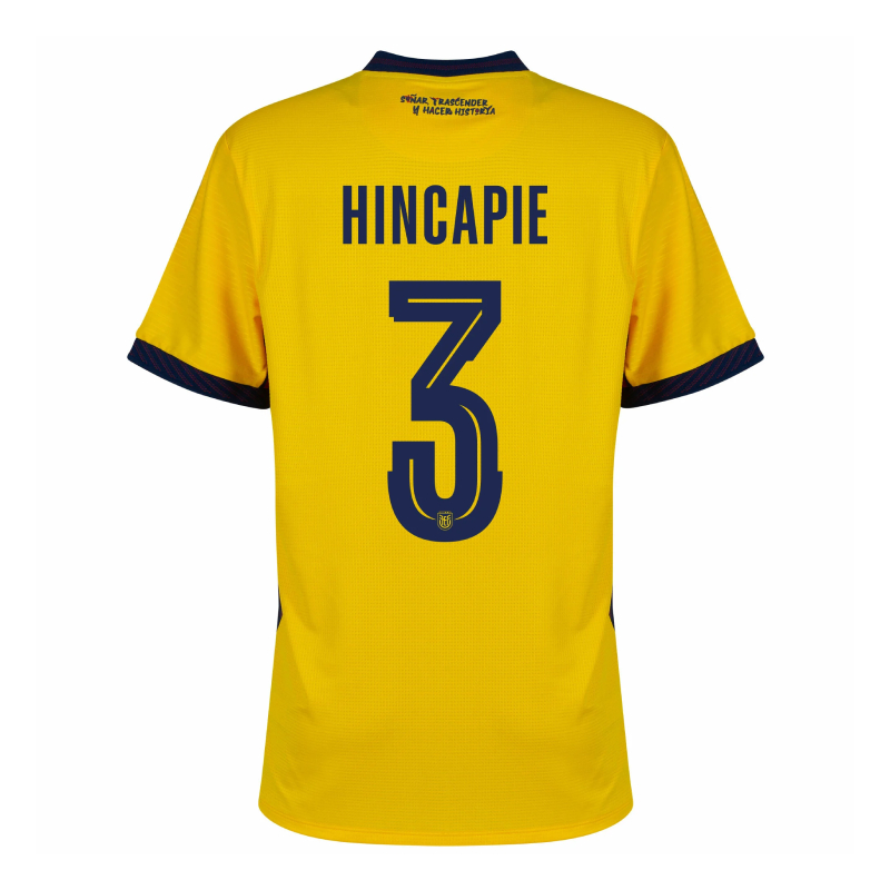 Ecuador Home HINCAPIE 3 Jersey 2026