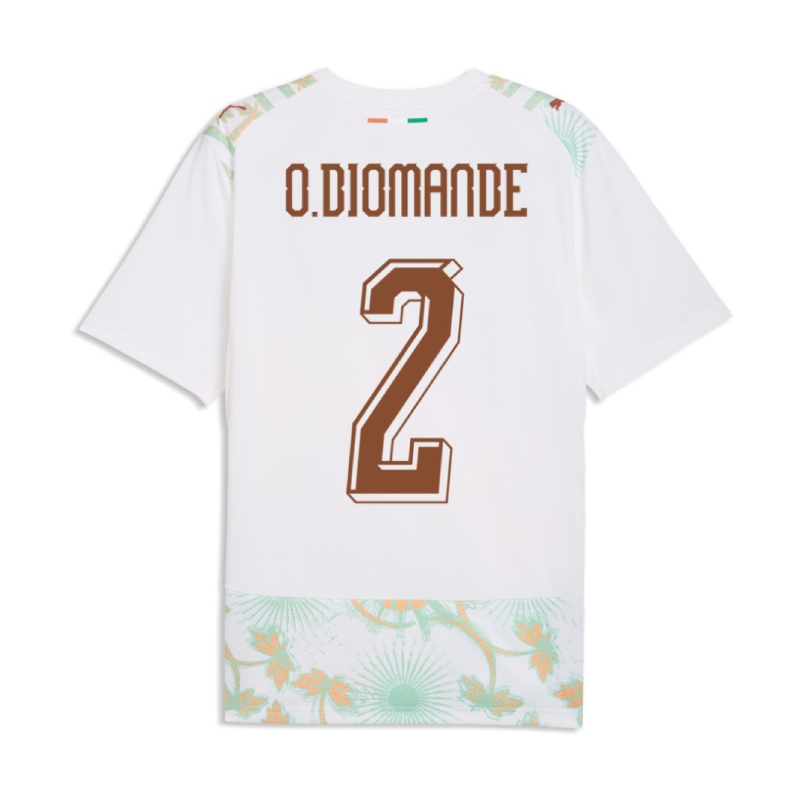 Ivory Coast Away O.DIOMANDE 2 Jersey 2026