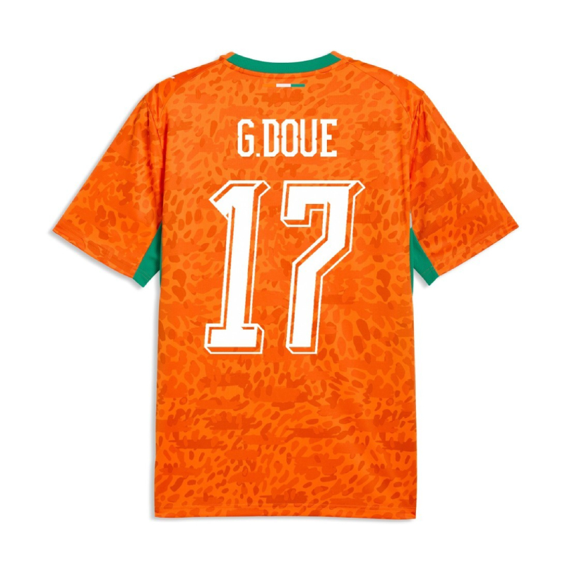 Ivory Coast Home G.DOUE 17 Jersey 2026