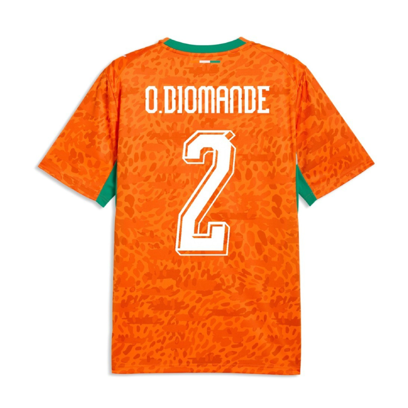 Ivory Coast Home O.DIOMANDE 2 Jersey 2026