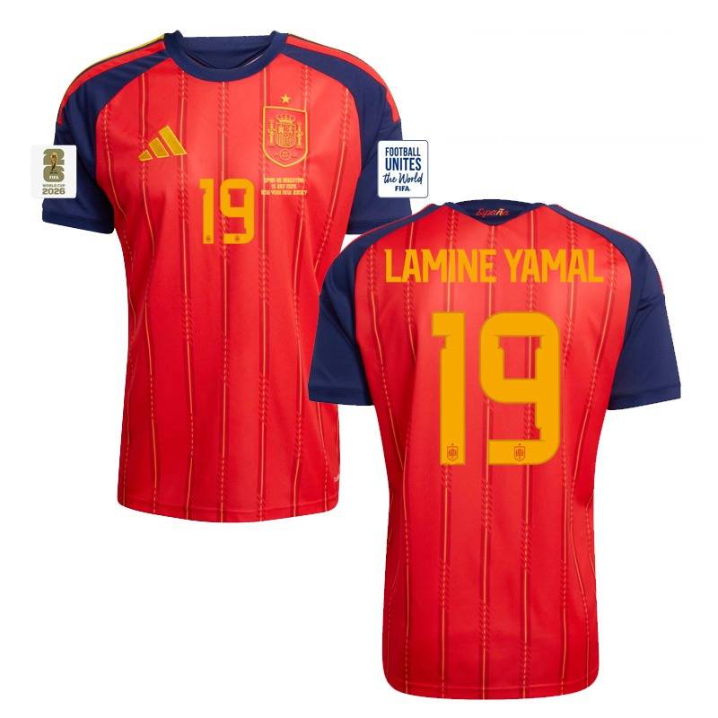 Spain World Cup Final Lamine Yamal 19 Jersey 2026