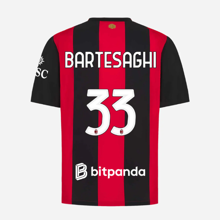 AC Milan Home BARTESAGHI 33 Jersey 26-27