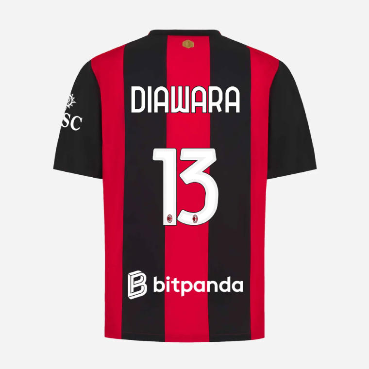 AC Milan Home DIAWARA 13 Jersey 26-27