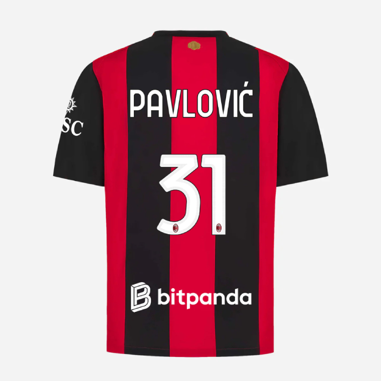 AC Milan Home PAVLOVIĆ 31 Jersey 26-27