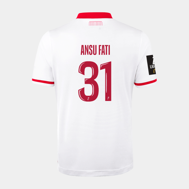AS Monaco Home ANSU FATI 31 Jersey26-27