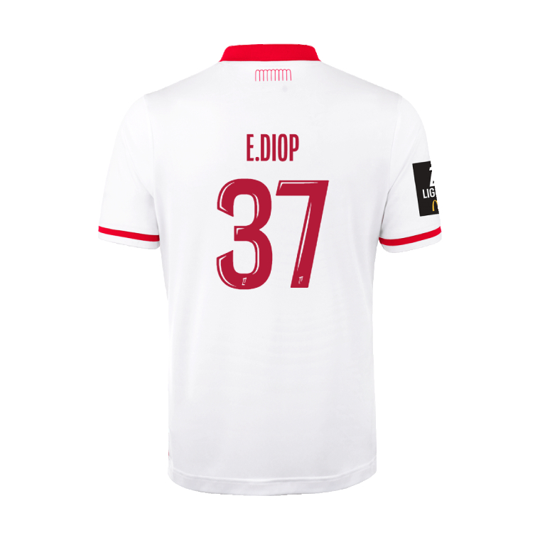 AS Monaco Home E.DIOP 37 Jersey 26-27