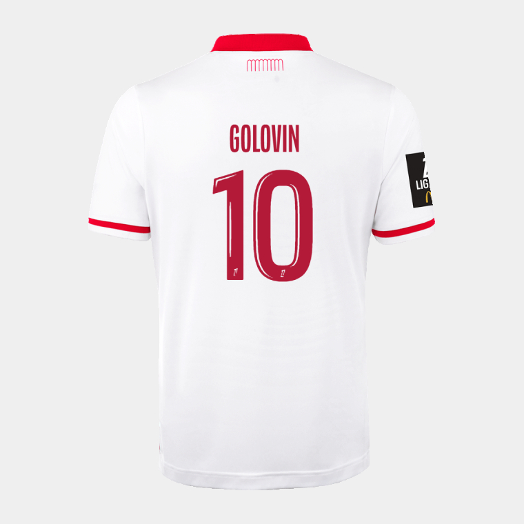 AS Monaco Home GOLOVIN 10 Jersey 26-27
