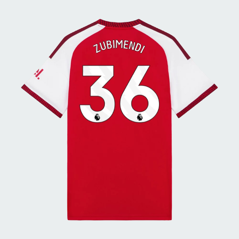 Arsenal Home ZUBIMENDI 36 Jersey 26-27