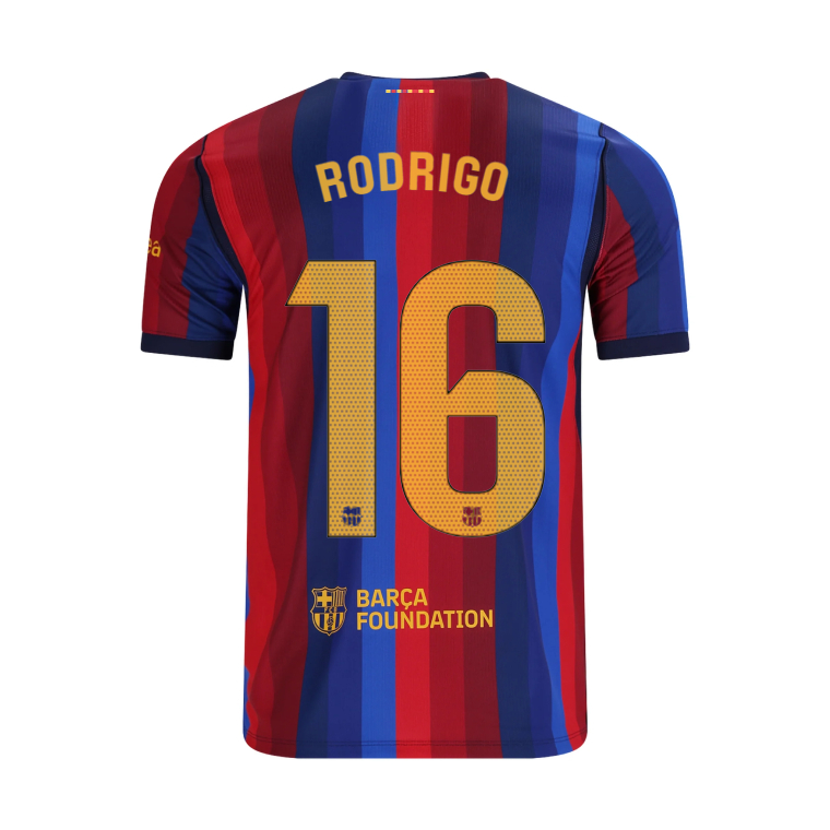 Barcelona Home RODRIGO 16 Jersey 26-27