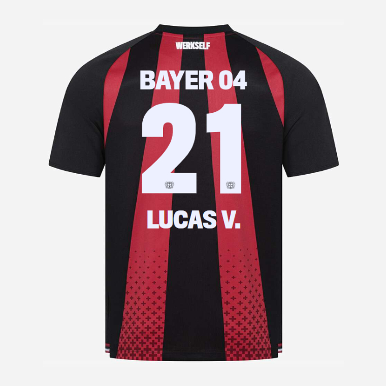 Bayer Leverkusen Home LUCAS V. 21 Jersey 26-27