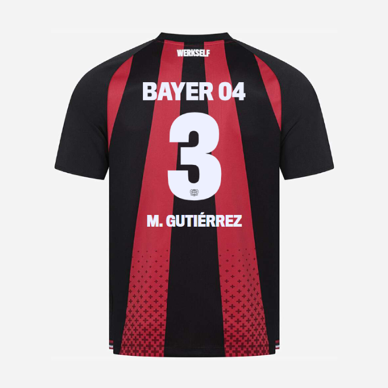 Bayer Leverkusen Home M. GUTIÉRREZ 3 Jersey 26-27