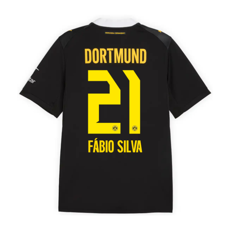 Borussia Dortmund Away FÁBIO SILVA 21 Jersey 26-27