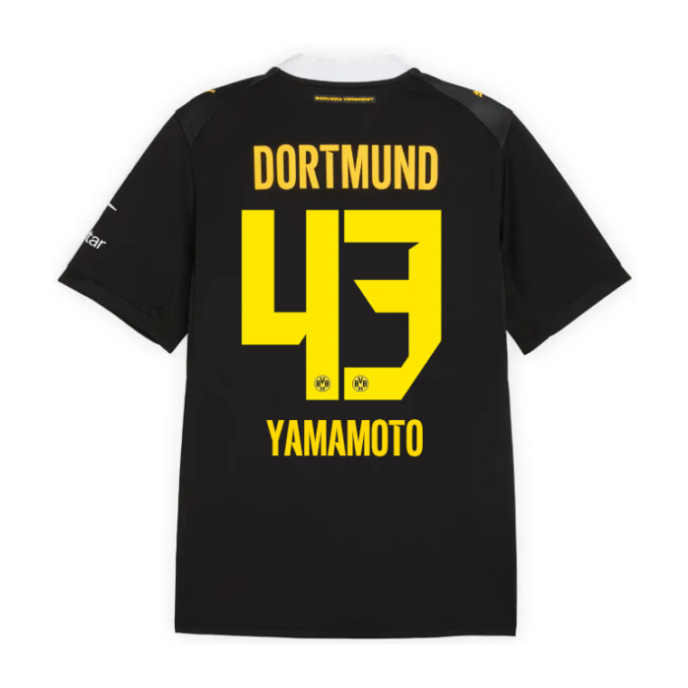 Borussia Dortmund Away YAMAMOTO 43 Jersey 26-27