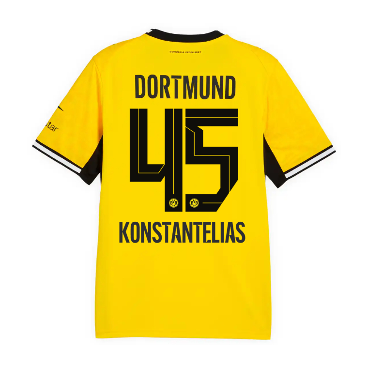 Borussia Dortmund Home KONSTANTELIAS 45 Jersey 26-27