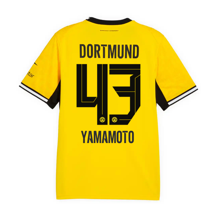 Borussia Dortmund Home YAMAMOTO 43 Jersey 26-27