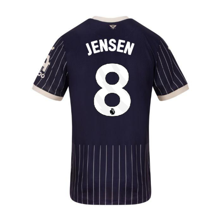 Brentford Away JENSEN 8 Jersey 26-27