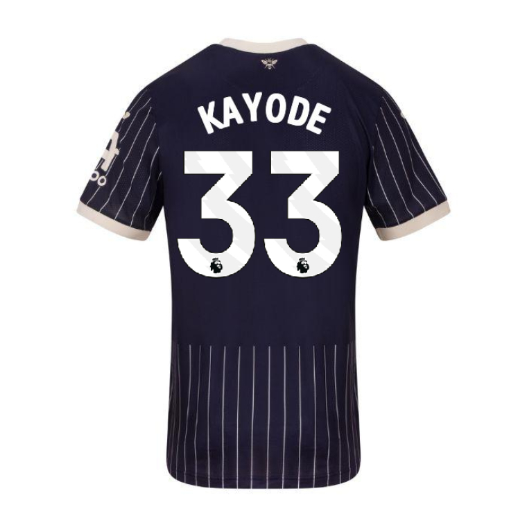 Brentford Away KAYODE 33 Jersey 26-27