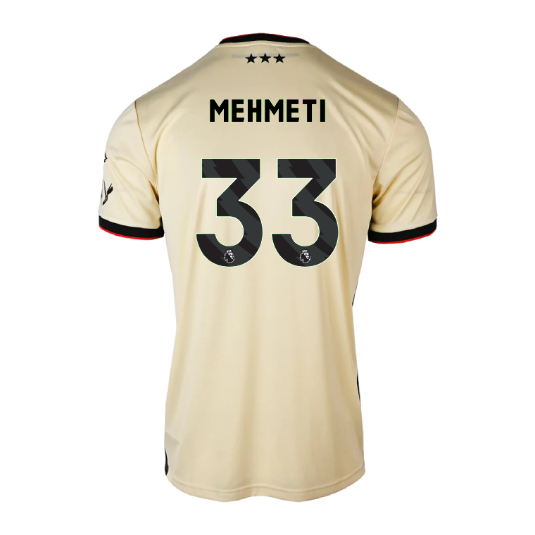 Ipswich Town Away MEHMETI 33 Jersey 26-27