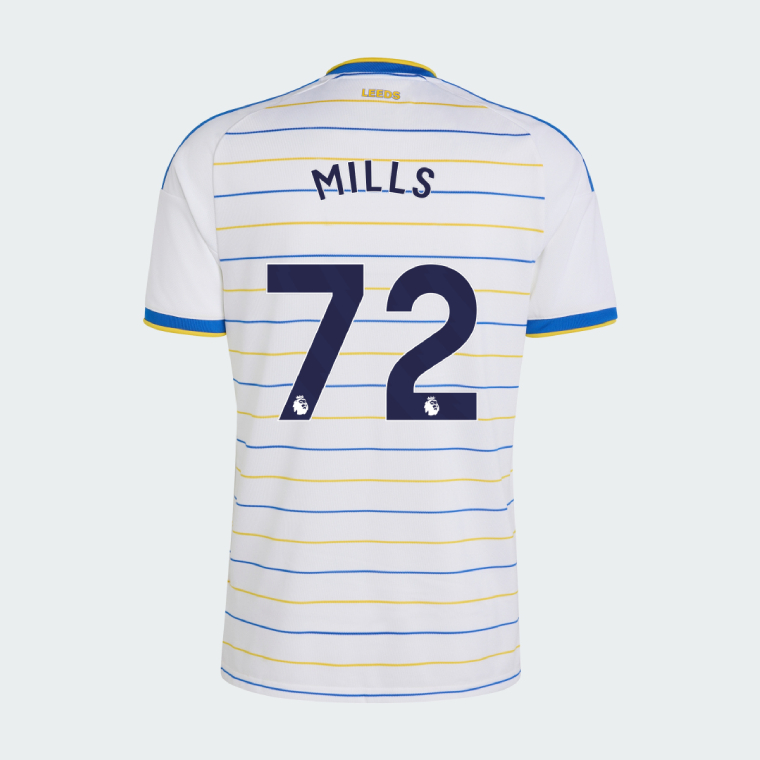 Leeds United Home MILLS 72 Jersey 26-27