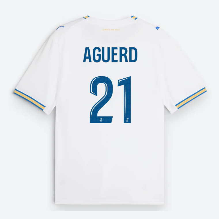 Marseille Home AGUERD 21 Jersey 26-27