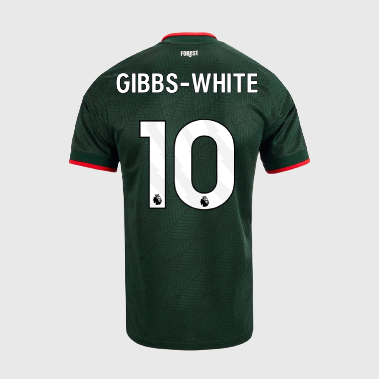 Nottingham Forest Away GIBBS-WHITE 10 Jersey 26-27