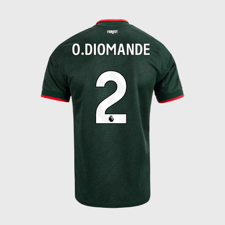 Nottingham Forest Away O.DIOMANDE 2 Jersey 26-27