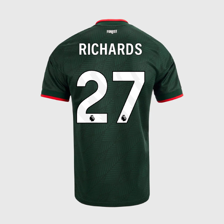 Nottingham Forest Away RICHARDS 27 Jersey 26-27