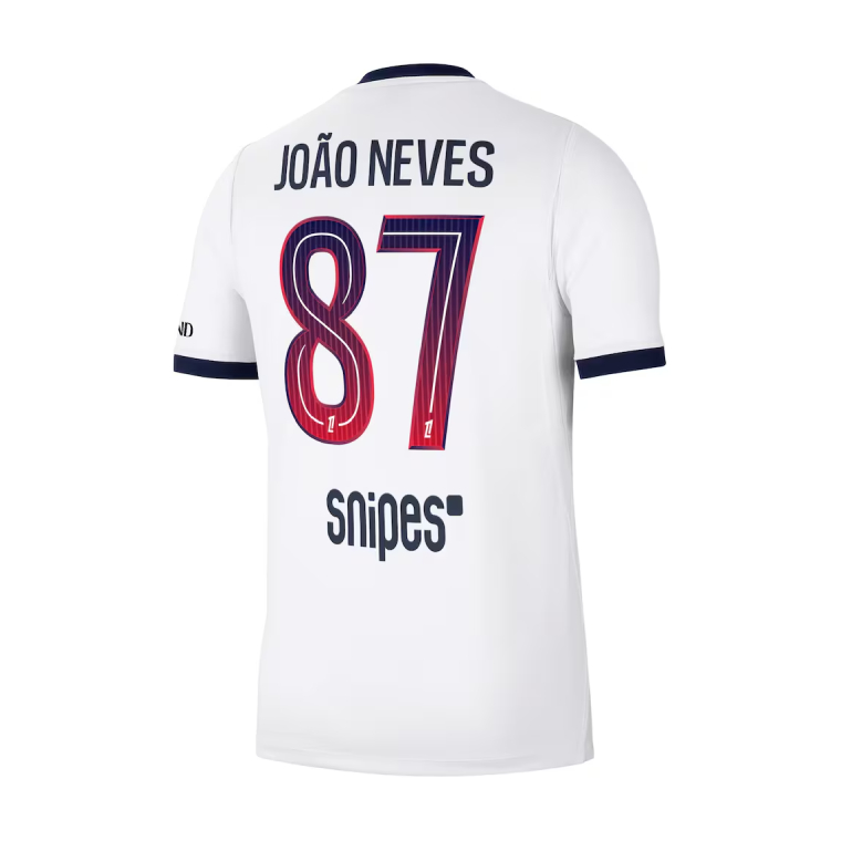 PSG Away JOÃO NEVES 87 Jersey 26-27