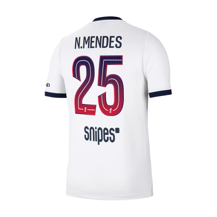 PSG Away N.MENDES 25 Jersey 26-27