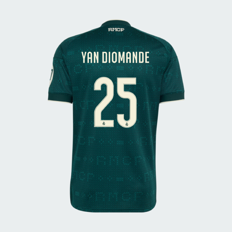 Real Madrid Away YAN DIOMANDE 25 Jersey 26-27